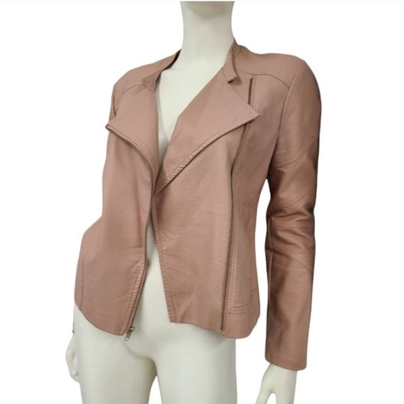 BB Dakota Pink Moto Jacket size Small - Picture 3 of 6